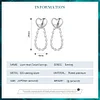 Love Heart Tassel Earrings 925 Sterling Silver 