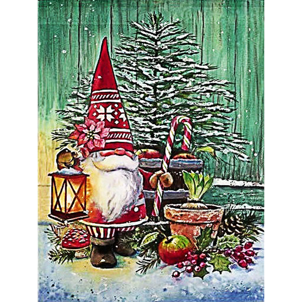 

Christmas Gnome - Round Drill Diamond Painting - 30*40CM, 501 Original