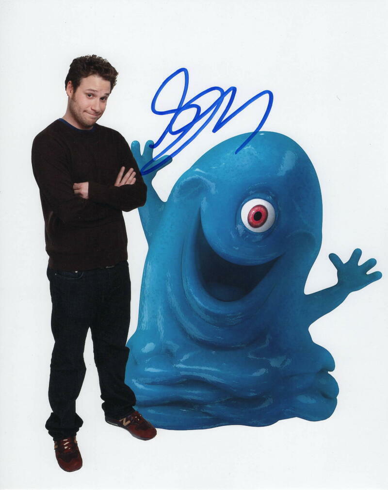 SETH ROGEN SIGNED AUTOGRAPH 8X10 Photo Poster painting - MONSTERS VS ALIENS, THE LION KING STAR