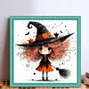 Witch-11CT Stamped Cross Stitch 45*45cm/17.72*17.72in