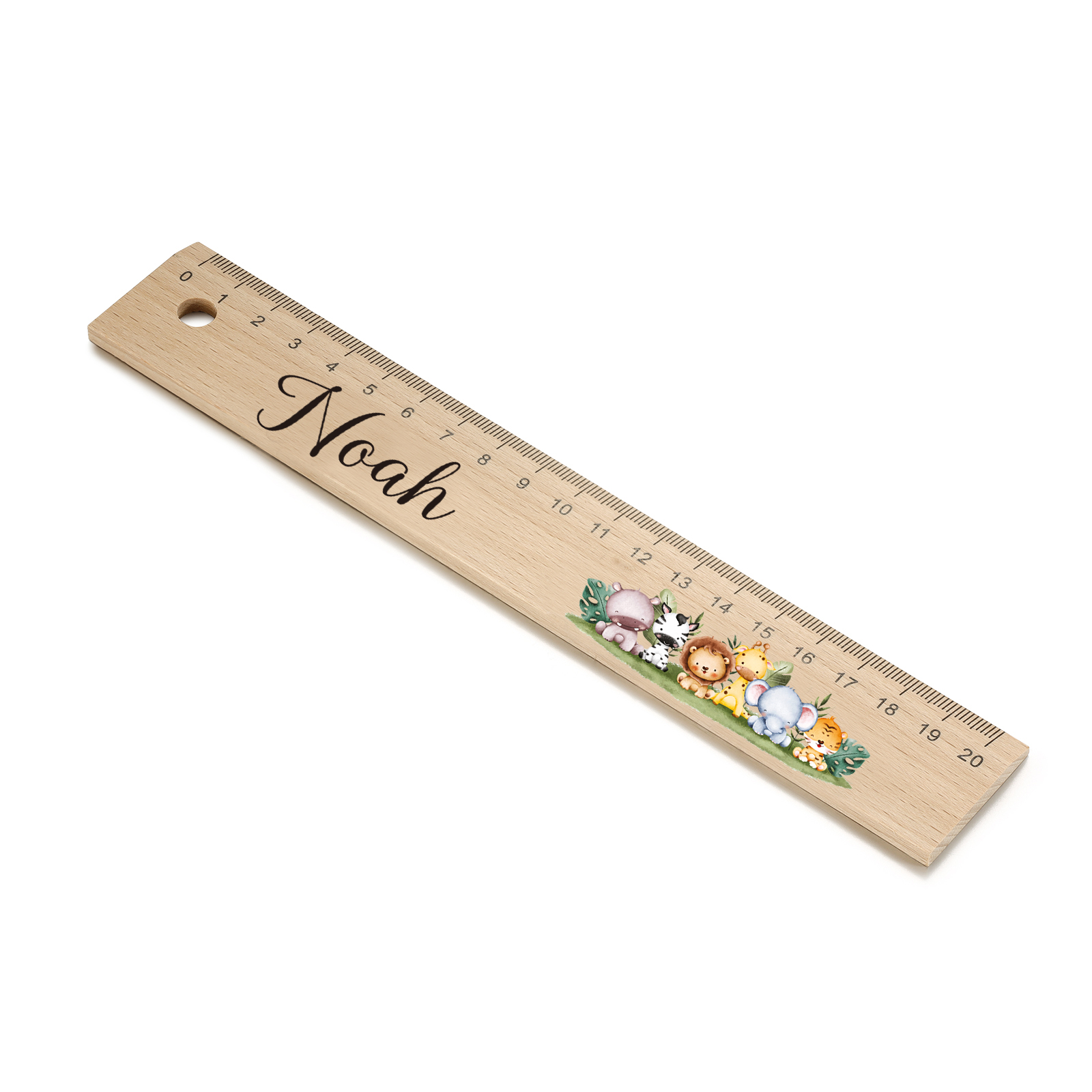Custom 1 Name Ruler Wooden Ruler Back To School Gift for Boys Girls-Jessemade AU
