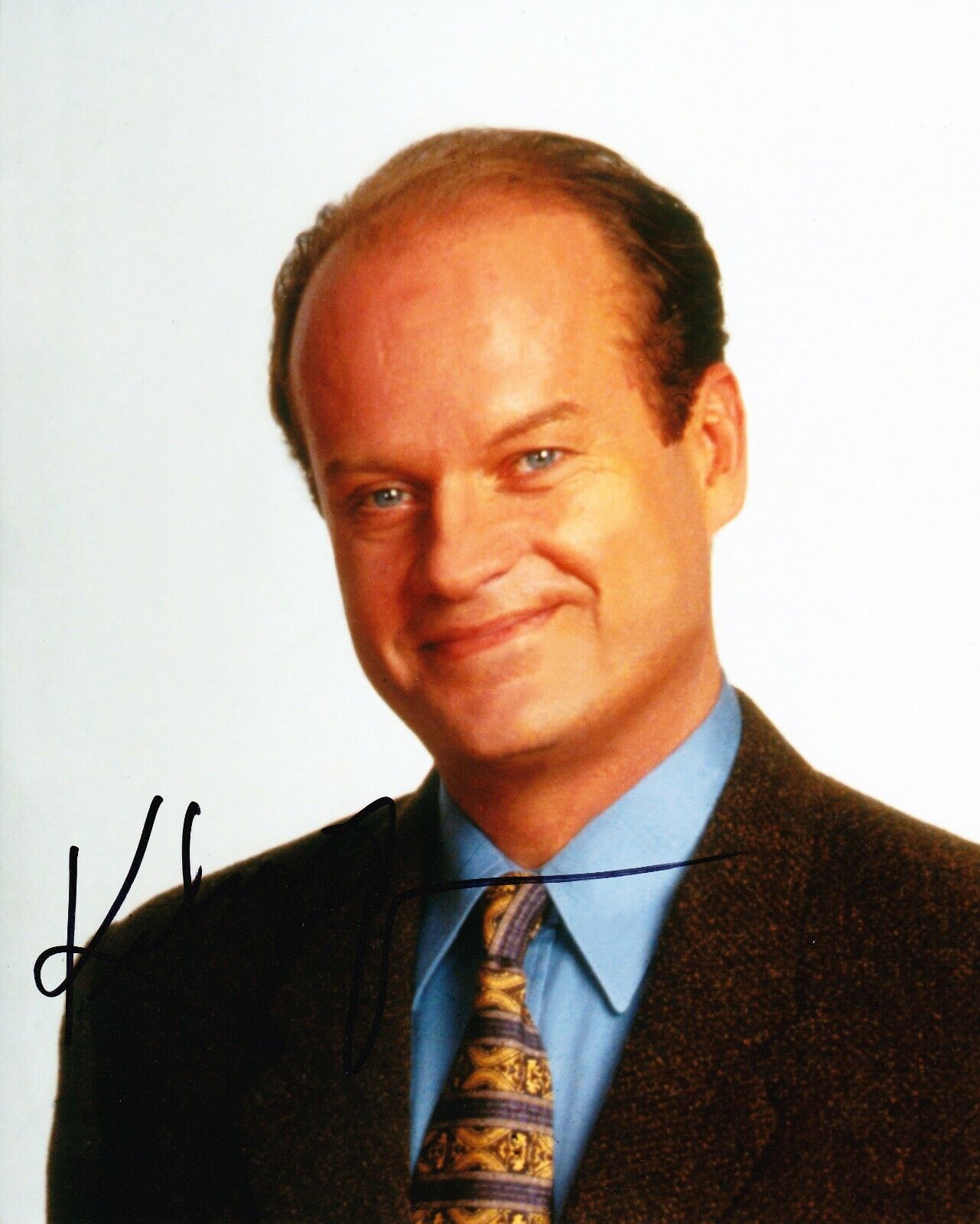 Kelsey Grammer SIGNED 10X8 Photo Poster painting Dr Frasier Crane AFTAL COA (7269)