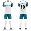 QZJC Custom-made Quick-Drying Men's & Women's Soccer Wear Short-Sleeved Training & Match Team Uniforms