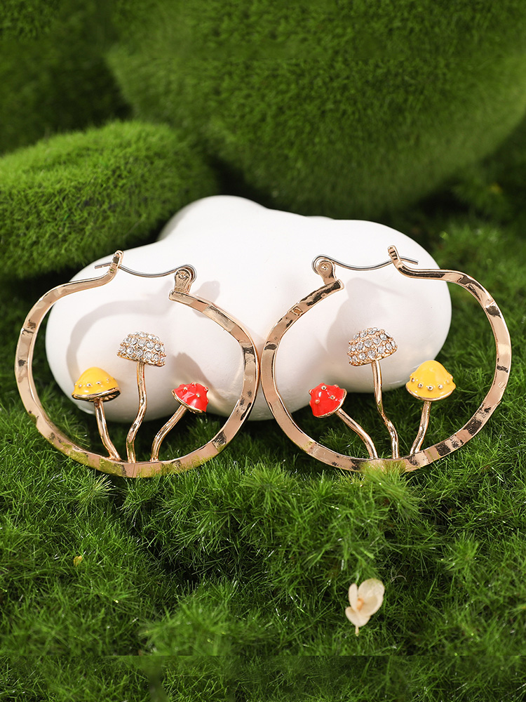 Comstylish Cute Mushrooms Earrings