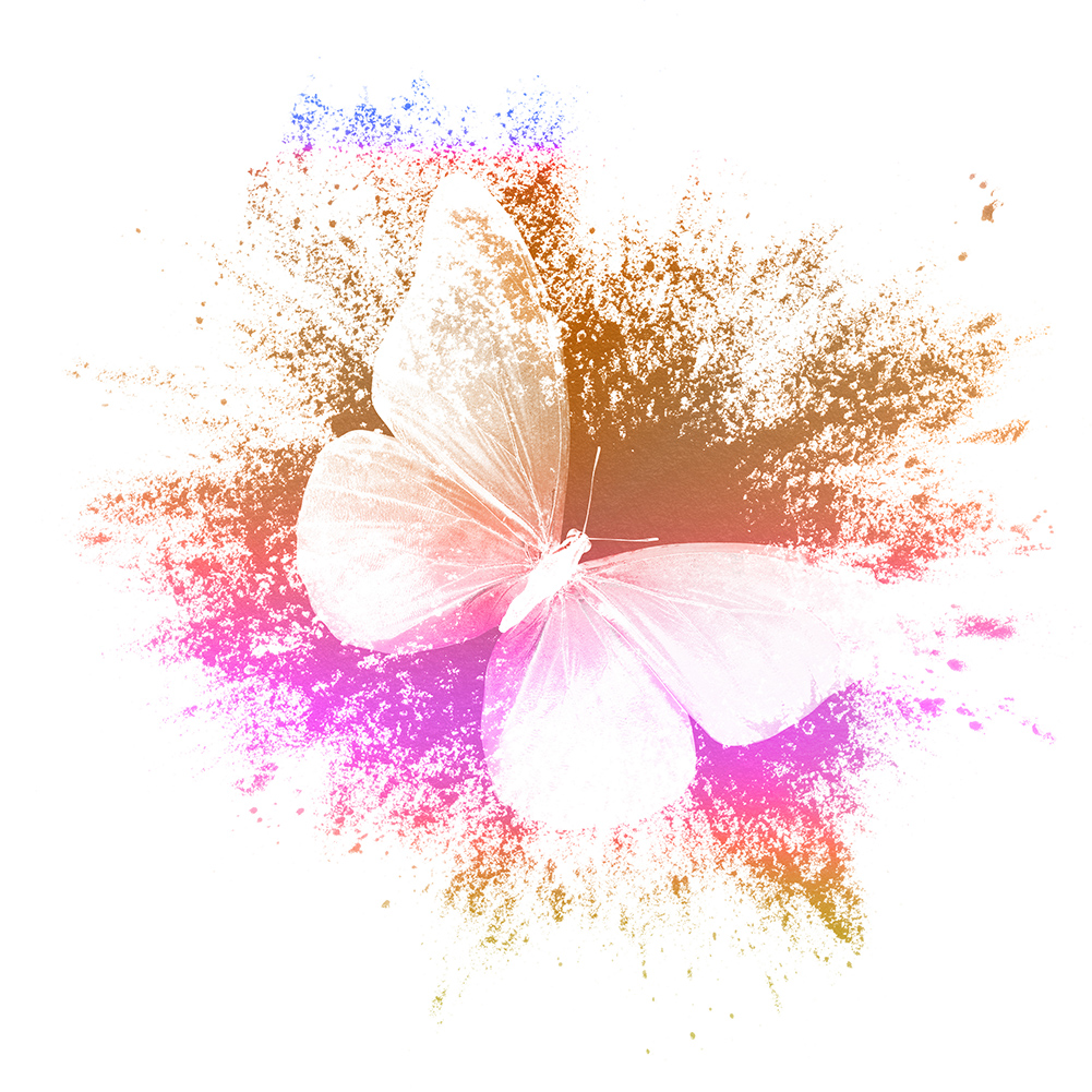 

30*30CM-Round Drill Diamond Painting-Butterfly, 501 Original