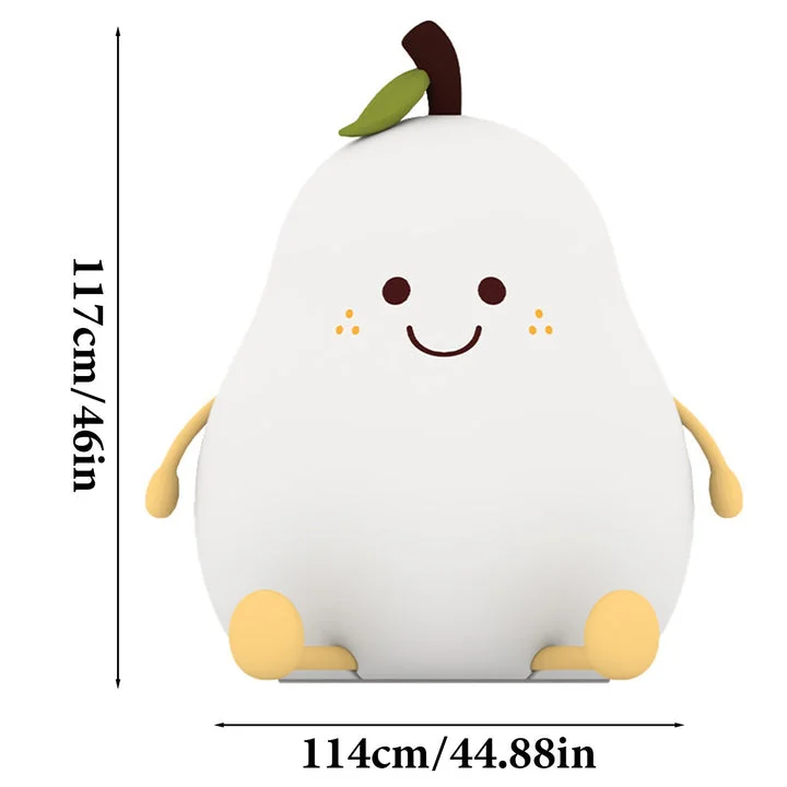 Cute Pear Bedside Touch Night Lamp