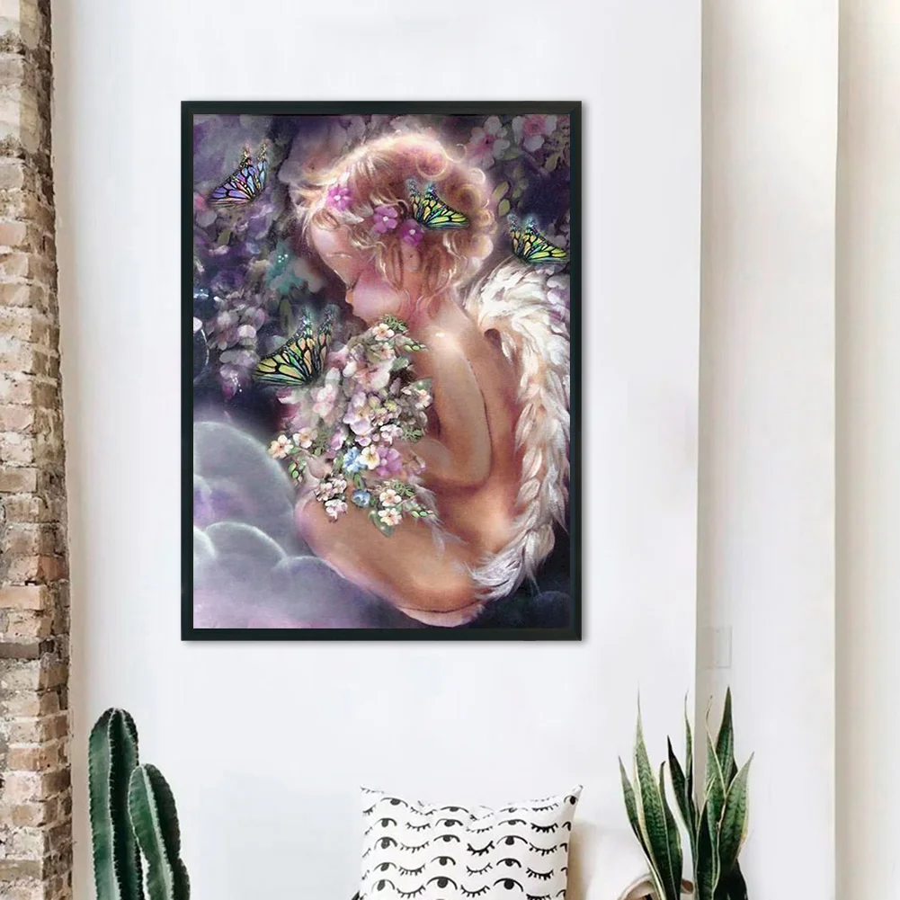 DIY Stamped Cross Stitch 11CT Full Embroidery 40*53cm - Angel Baby