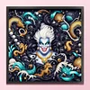 (Counted/Stamped)Disney Villain-Ursula-11CT Cross Stitch 45*45cm/17.72*17.72in