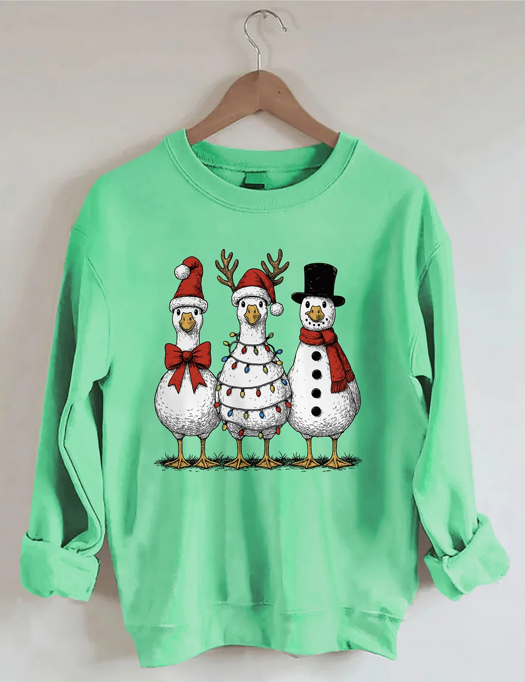 Vintage Christmas Goose Sweatshirt
