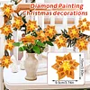 8pcs Flower Shape DIY Diamond Painting 3D Composite XMAS Floral Decorative Set