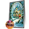 Snow Huts Carriages-Full Round Diamond Painting(40x60cm)