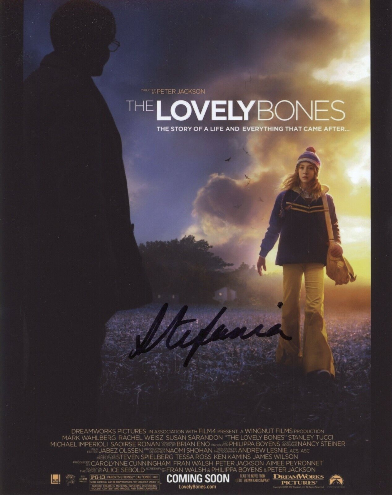 ~~ STEFANIA LAVIE OWEN Authentic Hand-Signed The Lovely Bones