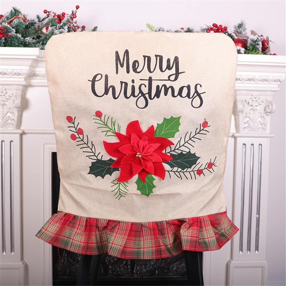 Christmas Dinner Chair Back Covers Christmas Chair Covers Dining Room Decor、shopify、sdecorshop