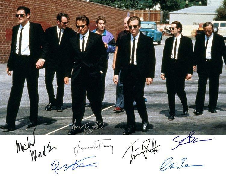 REPRINT - RESEVOIR DOGS Cast Quentin Tarantino Signed 8 x 10 Photo Poster painting Poster RP