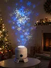 Dynamic LED Projector Light 360 Degree Rotating Projection Night Light Rechargeable & Adjustable Brightness for Bedroom Home Theater
