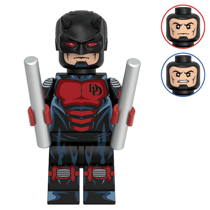 Armored Daredevil Custom Marvel Superhero Minifigure Minifigure Bricks monstertoys