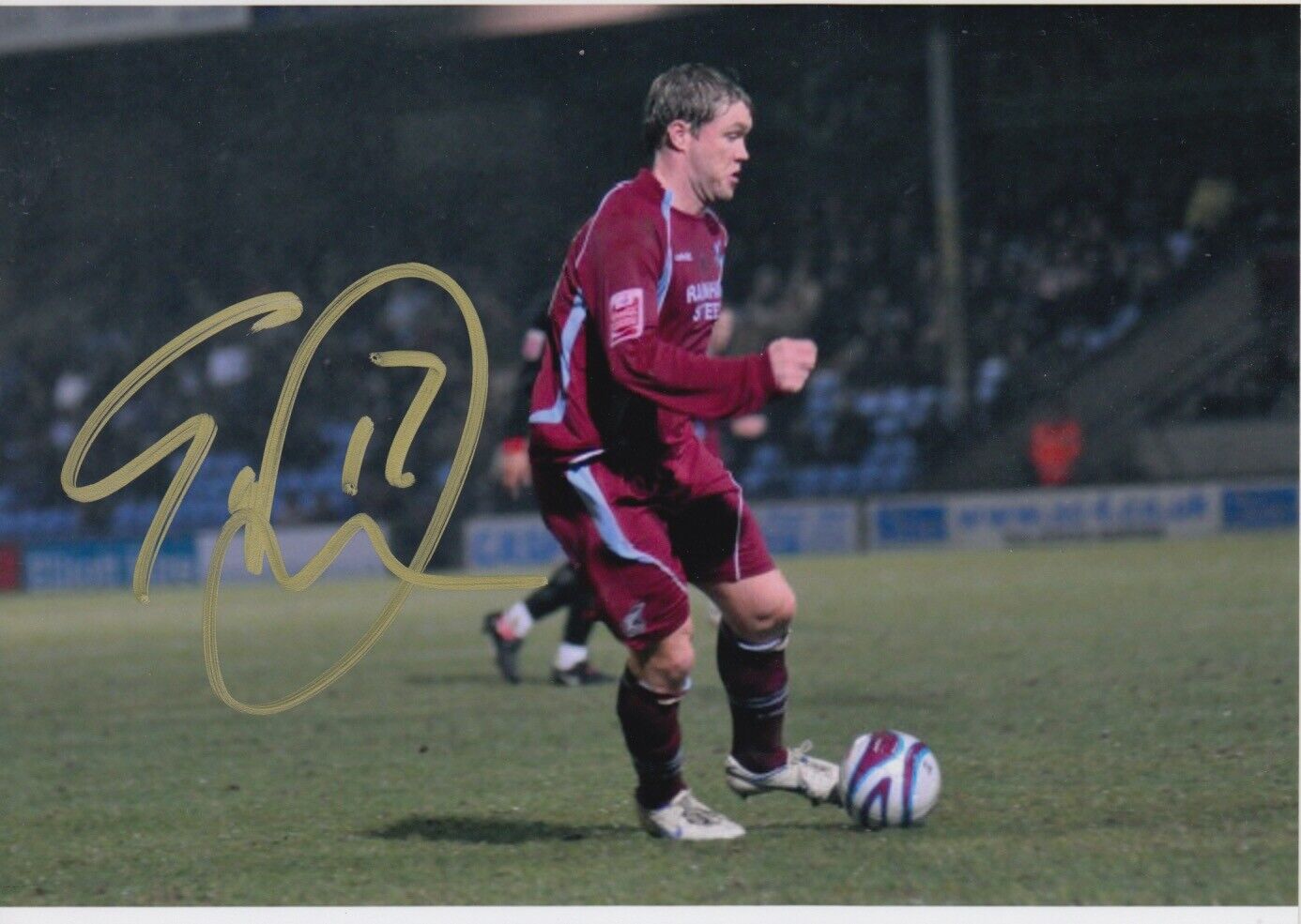 GRANT MCCANN HAND SIGNED 7X5 Photo Poster painting - FOOTBALL AUTOGRAPH - SCUNTHORPE UNITED 4.