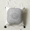 Black and White Bohemian Tassels Home Living Sofa Cushion Pillow Cover