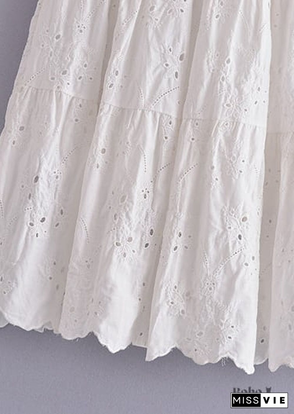 Boho Skirts in Mariana in Lace White, Purple and Black For Women