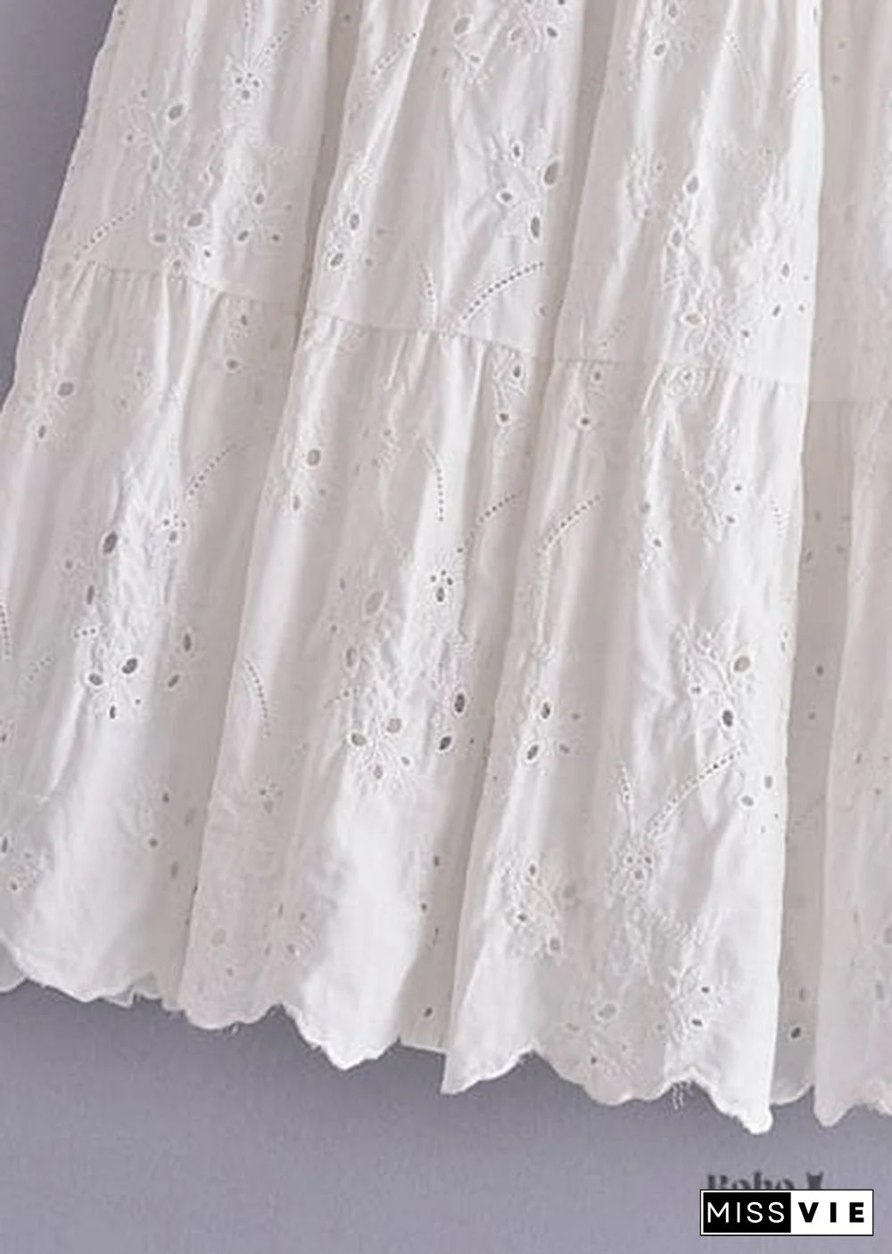 Boho Skirts in Mariana in Lace White, Purple and Black For Women