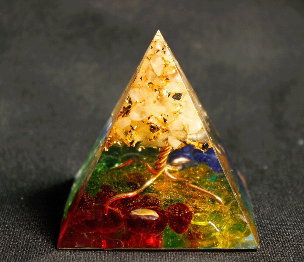 

Orgone Pyramid Chakra - Tree of Life, 501 Original