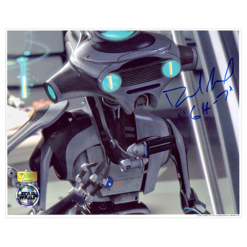 David Acord Autographed Star Wars Revenge of the Sith GH-7 8x10 Close Up Photo Poster painting