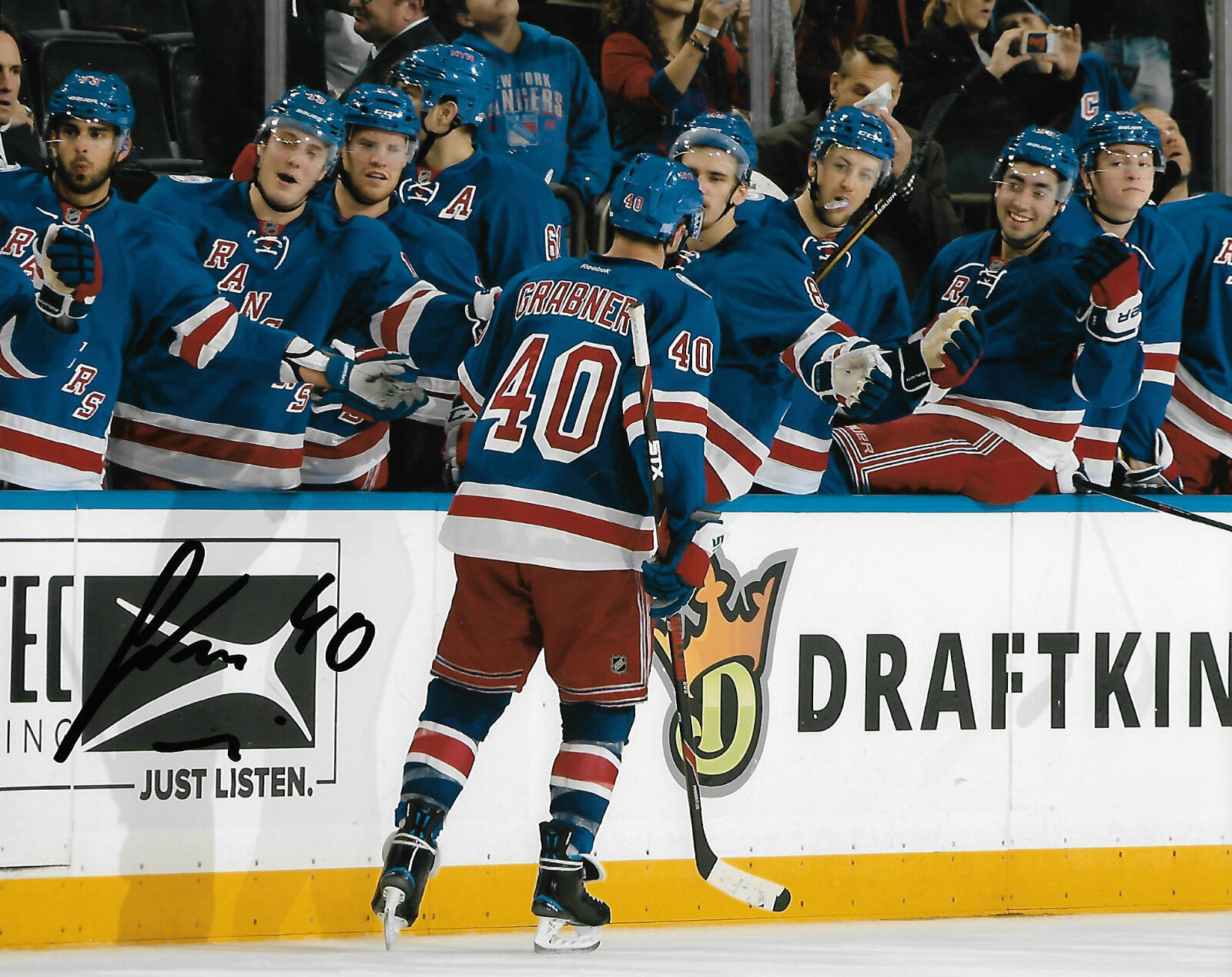 New York Rangers Michael Grabner Autographed Signed 8x10 NHL Photo Poster painting COA D