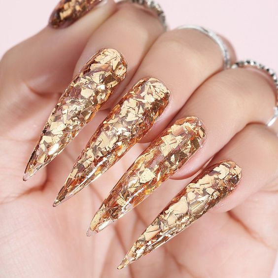 Gold Leaf Nail Designs: Elevate Your Nails with Luxurious Artistry