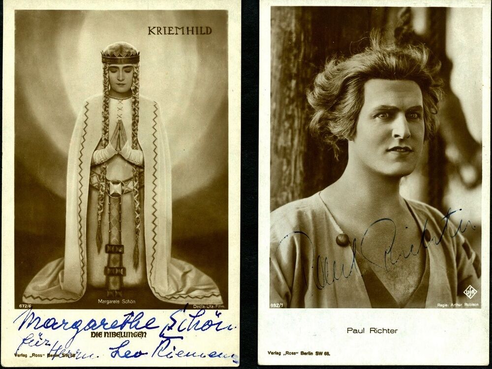 Rare Vintage DIE NIBELUNGEN: SIEGFRIED Signed Photo Poster paintings