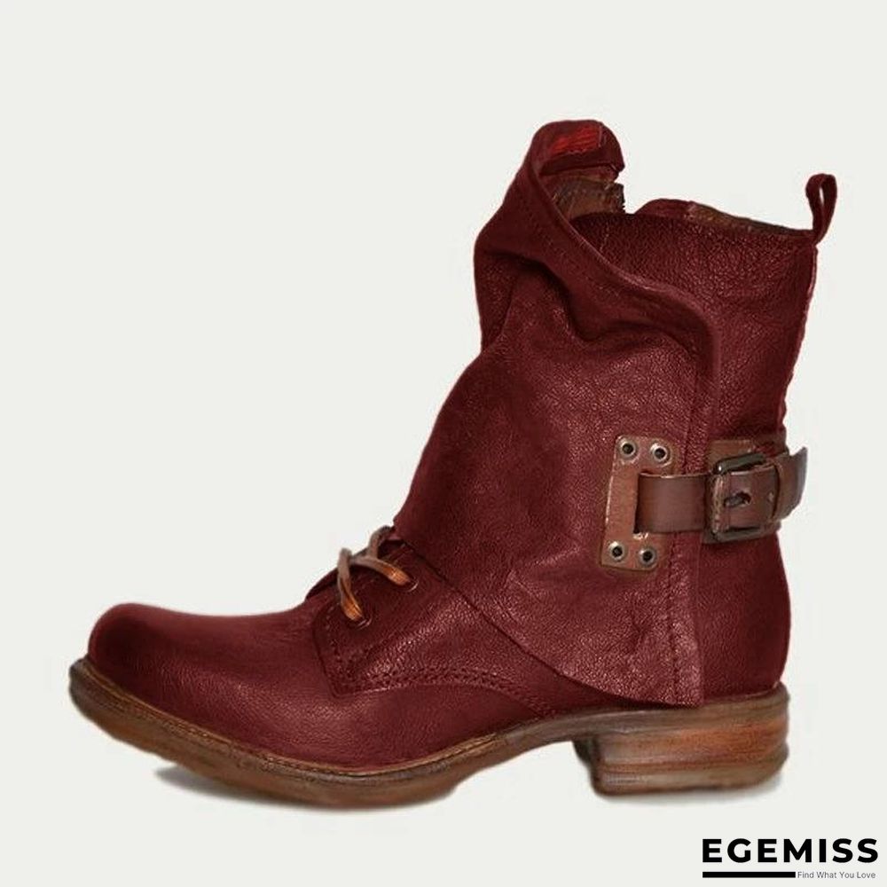 Casual Flat Heel Outdoor Boots | EGEMISS