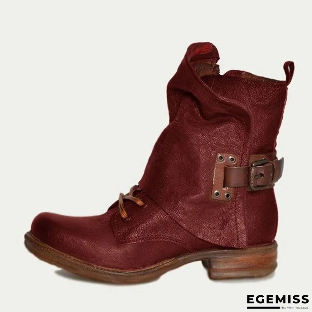 Casual Flat Heel Outdoor Boots | EGEMISS