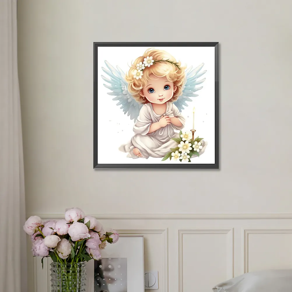 Diamond Painting - Full Round Drill - Angel(Canvas|30*30cm)