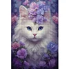 Cat Flower - 11CT Stamped Cross Stitch 40*60cm