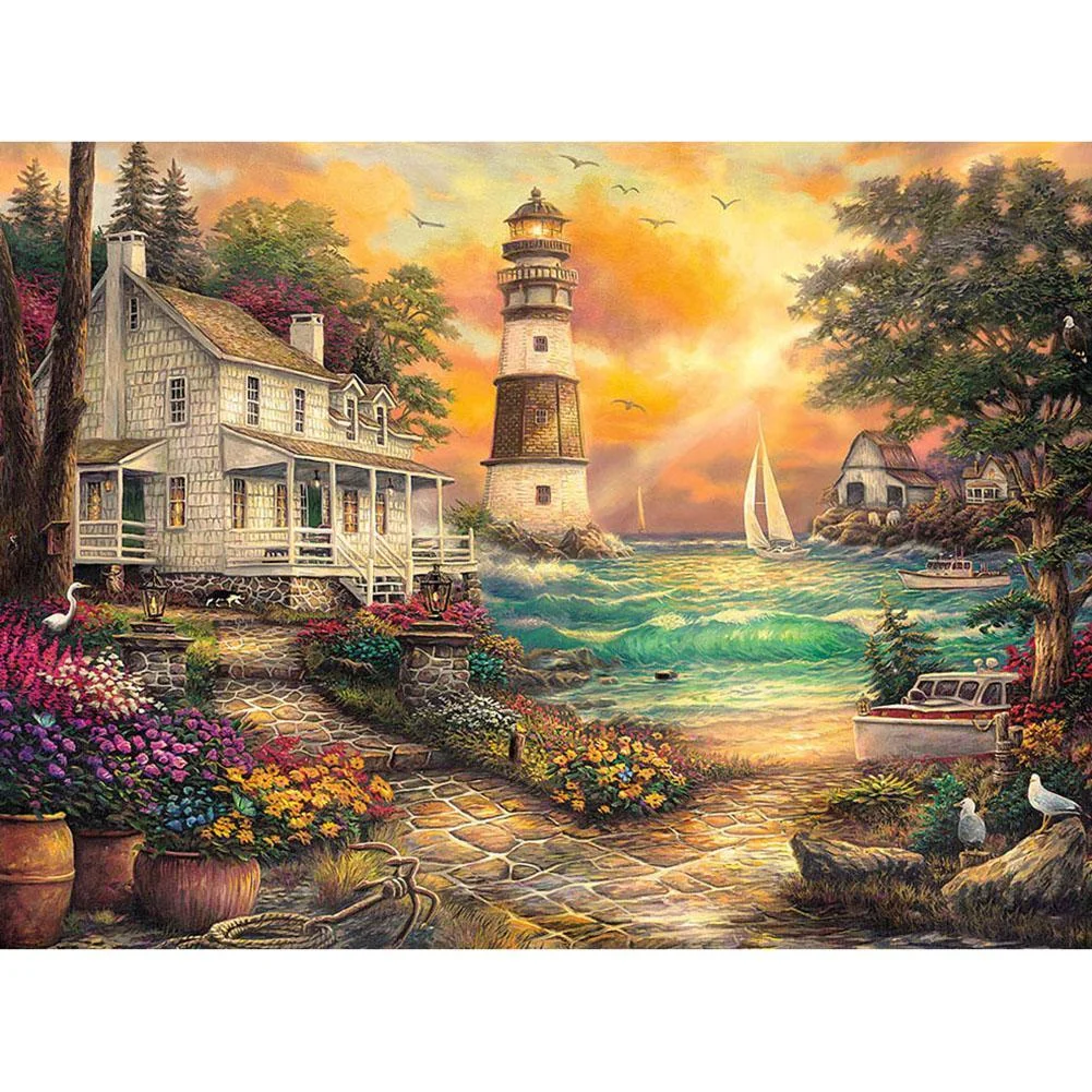 Big Size Square Diamond Painting - Scenery (40*50cm)