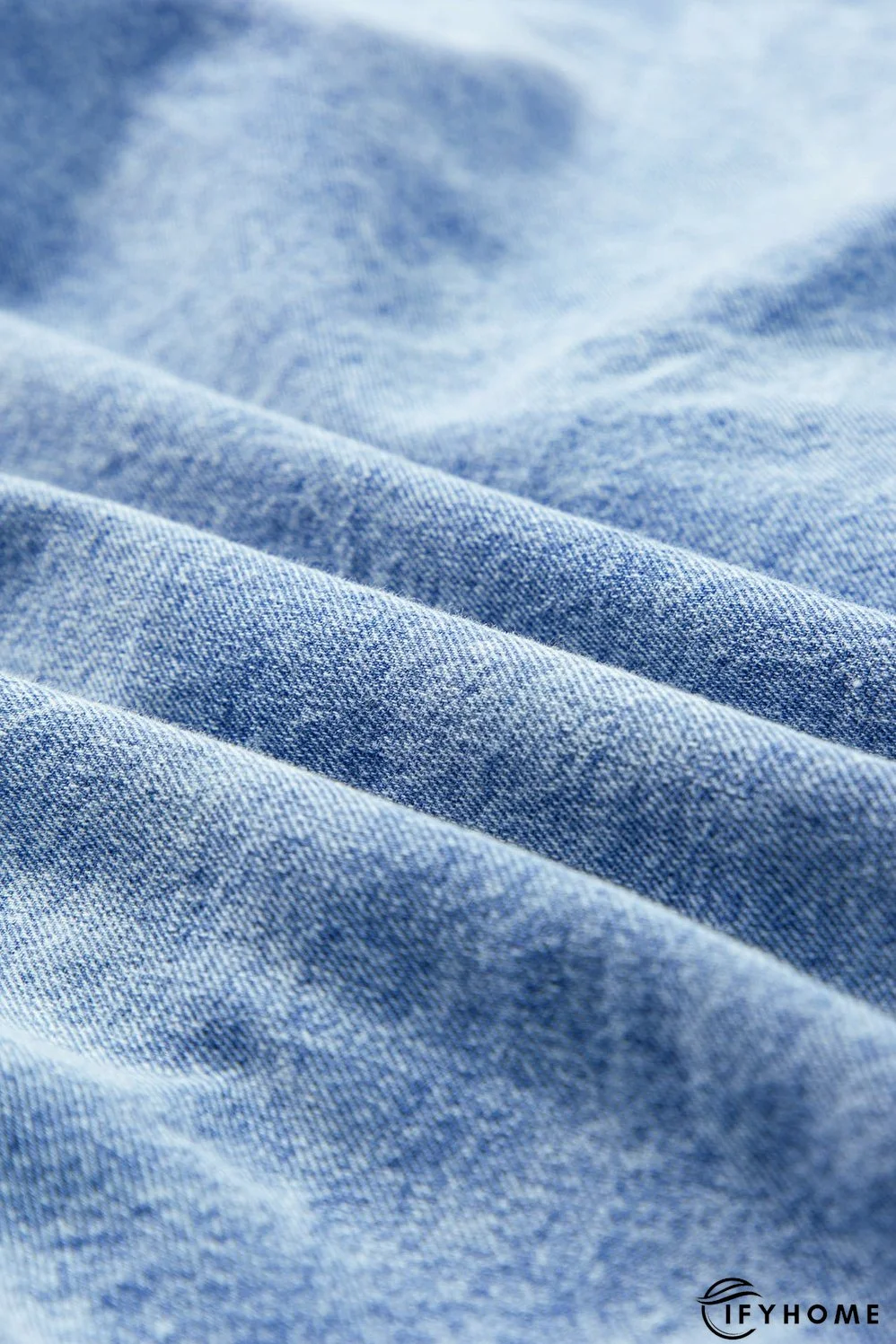 Denim Shirt Dress with Button Pockets | IFYHOME