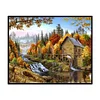 (Counted/Stamped) 11CT Falling Water Cottage-Cross Stitch 40*50cm/15.7x19.7in