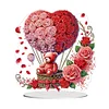 Acrylic Special Shaped Romantic Valentines Day Desktop Diamond Art Kits for Home