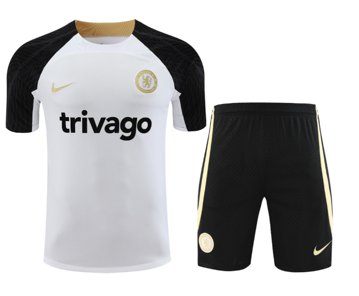 23/24 Chelsea White Training Kit Football Shirt 