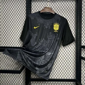 2024 Brazil Special Edition Jesus Black Football Shirt 1:1 Thai Quality