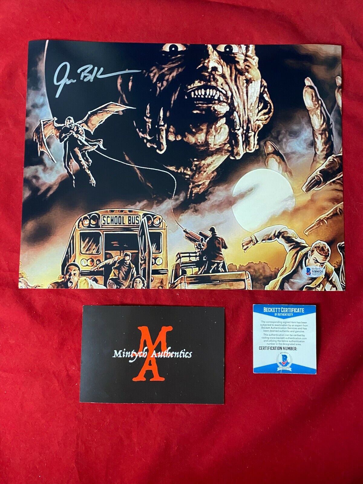 JONATHAN BRECK JEEPERS CREEPERS AUTOGRAPHED SIGNED 11x14 Photo Poster painting! BECKETT COA!