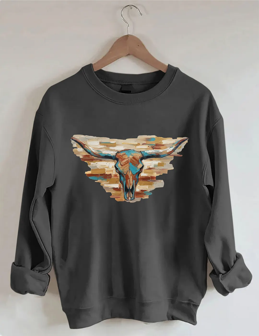 Longhorn Cow Sweatshirt