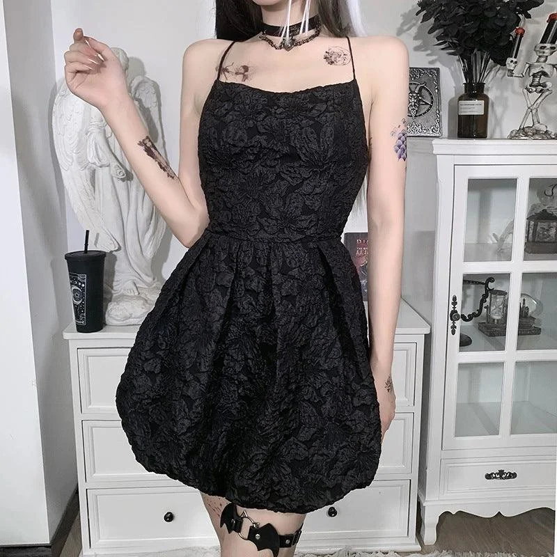Textured Fabrics A-hem Dress