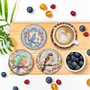 8Pcs DIY Bird Diamond Painting Wooden Coasters