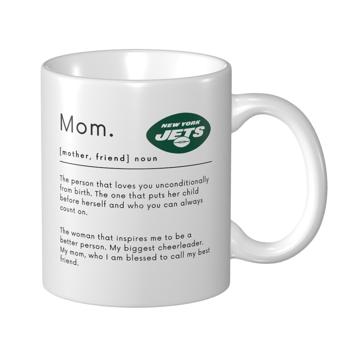 New York Jets Mom Dictionary Mother's Day Mug