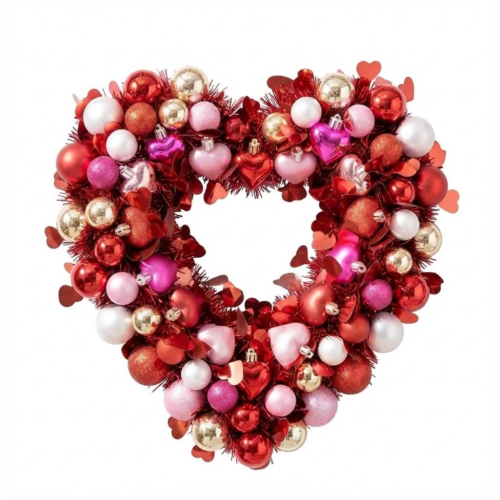 Wedding Sparkling Heart Wreath