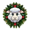 Diamond Painting -DIY Round Drill Critter Wreath Ovine