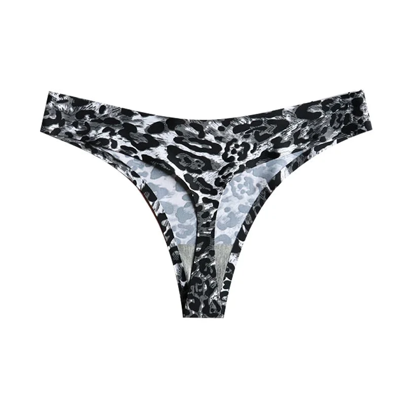 Thong Women's Panties Seamless Silk Underwear T-back Sexy  Lingerie Ladies Low-Rise G String Comfortable Underpants