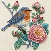Robin-11CT Stamped Cross Stitch Bead Embroidery 36*36cm/14.17*14.17in tapestrymarket