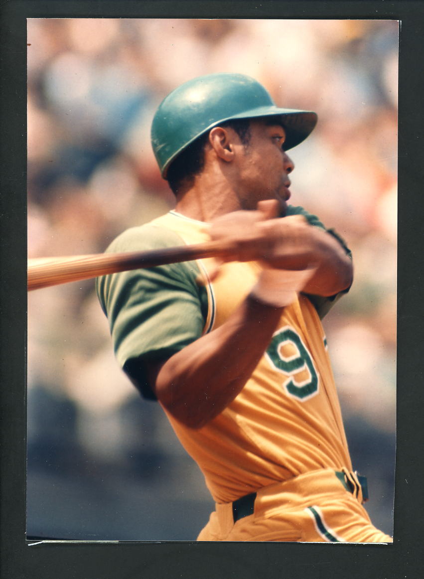 Reggie Jackson Press Original COLOR Photo Poster painting 5 x 7 Oakland A's