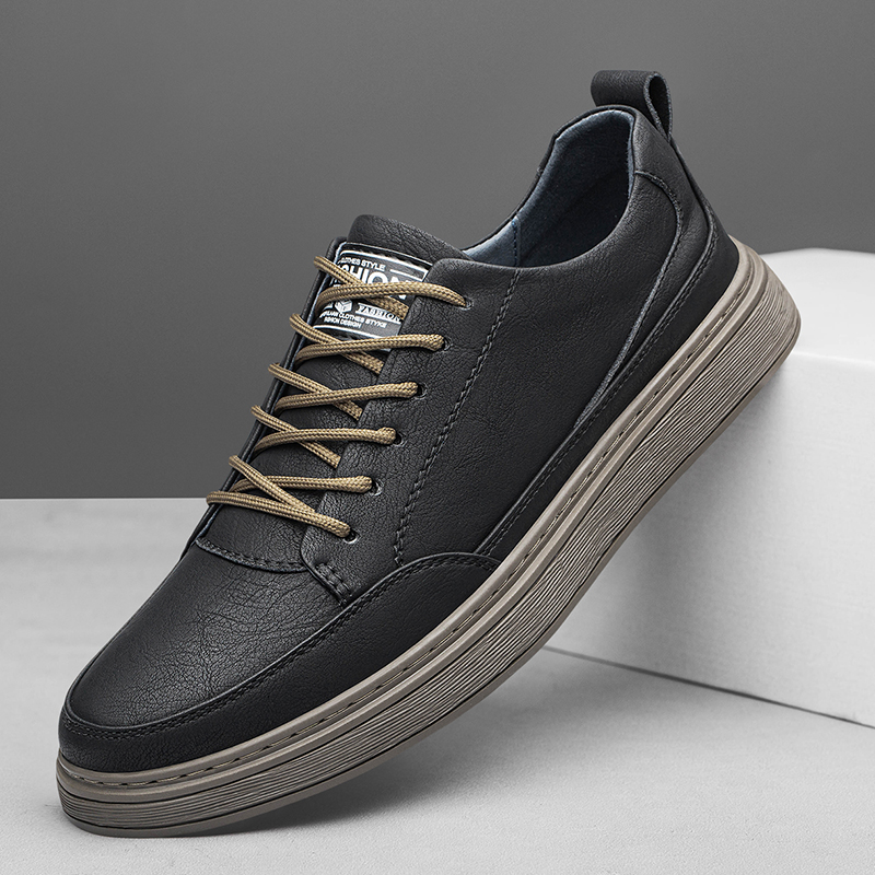 Getjiida fall sneakers New Italian Genuine Leather Casual Shoes  Men's Comfortable High Quality Male Sneakers Casual Luxury Shoes for Men Jogging Shoes